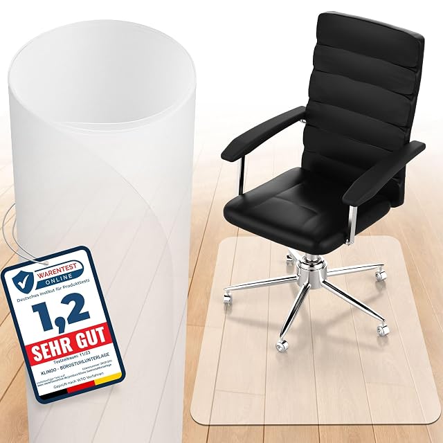 Alfombrilla de policarbonato transparente KLINOO para silla