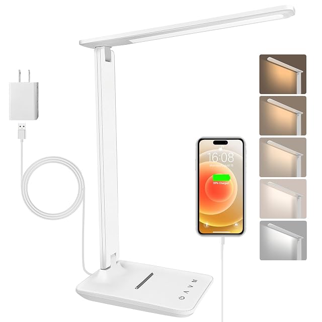 Lámpara de escritorio LED Jumoking con panel de control táctil
