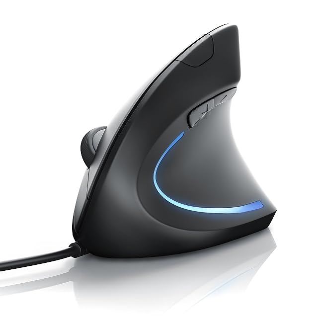 Ratón ergonómico vertical con cable CSL-Computer TM137G