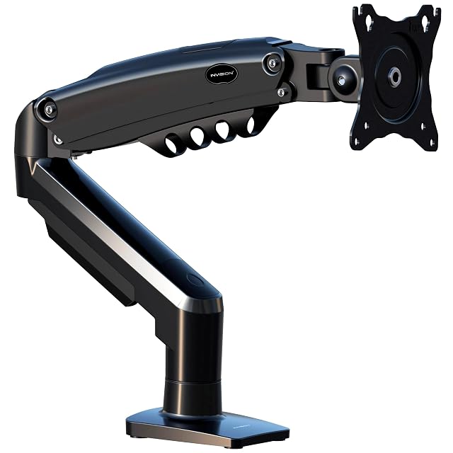 Brazo de monitor Invision MX200 montado en un escritorio